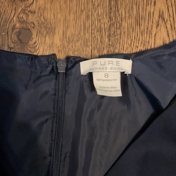 Navy Blue Cocktail Dress - Picture 3 of 3